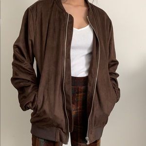 Faux Suede Brown Jacket